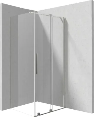 Neuesbad Duschkabine, Chrom, 120x80 cm NB1DEKTJ032R1 + NB1DEKTJ038P1 NB1DEKPN0P12S081