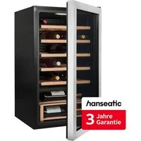 Hanseatic Weinkühlschrank HWC24FCBH-2, für 24 Standardflaschen á 0,75l,inkl. 3 Jahre Herstellergarantie