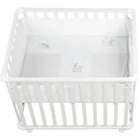 roba® Laufgitter Laufgitter roba FOX & BUNNY LBH 75x100x72,50 cm weiß
