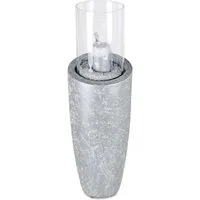 formano Windlicht Silver Ice, Farbe: silber, Höhe: 77cm