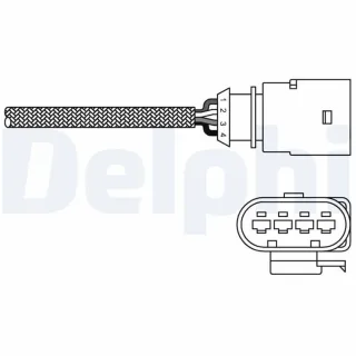 Delphi Lambdasonde Audi Seat Skoda VW ES20289-12B1