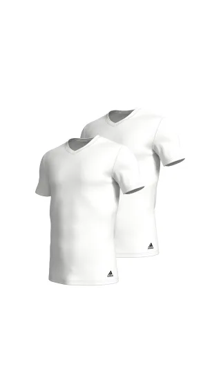 Adidas Sportswear Underwear - V-Neck T-Shirt (2PK) white - Gr. - M