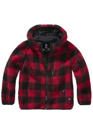 Brandit Allwetterjacke "Brandit Damen Kids Teddyfleecejacket Hood" 1 Stk. tlg. mit Kapuze