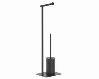 Cosmic Essentials Stand-WC-Bürstengarnitur mit Rollenhalter, schwarz matt, WJC292A0097036 WJC292A0097036