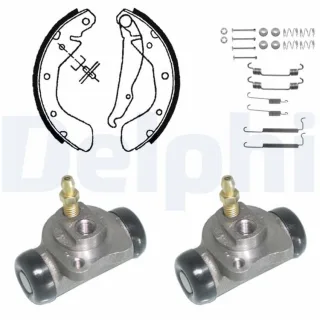 Delphi Bremsbacken vormontiert hinten Opel Astra F