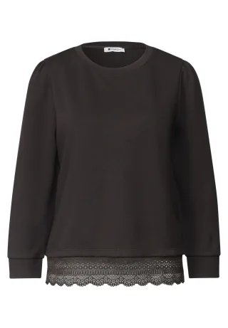Street One - LTD QR style w.lace bottom 17874_black_coffee - Gr. - 42