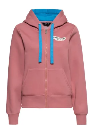 Queen Kerosin Damen Kapuzensweatjacke Hottie on the run