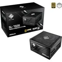 Steel Legend SL-750G, PC-Netzteil schwarz, 1x 12-Pin High Power GPU, 2x PCIe, Kabelmanagement, 750 Watt