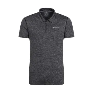 Mountain Warehouse Herren Agra Streifen Poloshirt (Schwarz)