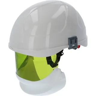 KS TOOLS Arbeits-Schutzhelm mit Lichtbogenvisier weiß - 117.0003