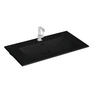 VitrA New Metropole Möbelwaschtisch wandgebunden rechteckig 100 x 53 cm mit Hahnloch,7539B483-7210 7539B483-7210