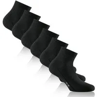 Rohner Socks Socken Tagessocke Sneaker Basic Plus schwarz - 3 Paar