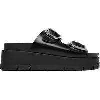 DeeZee Deezee Frauen-Flip-Flops Schwarz DeeZee-CEO-HY62273-2 Schwarz Badepantolette