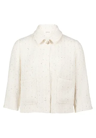 CARTOON - Tweedblazer cream/nature - Gr. - 36