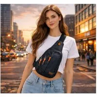 VERK GROUP Schultertasche Stadtrucksack Ein-Schulter Sling Bag Unisex – Kompakte Sport Tasche