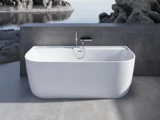 LAUFEN freistehende wandangebunde Badewanne MEDA 800x1800x590mm H2201170000001