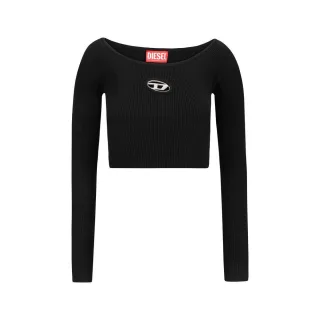 Rippstrick-Crop-Top