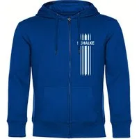 multifanshop Kapuzensweatjacke Schalke - Streifen - Sweat