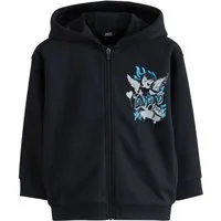 Next Hoodie Reißverschluss-Kapuzenjacke mit Grafik (1-tlg)