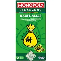 Hasbro Spiel Monopoly Ergänzung: Kaufe alles, Familienspiel