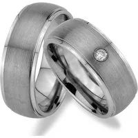 Trauringe123 Trauring Hochzeitsringe Verlobungsringe Trauringe Eheringe Partnerringe WOLFRAM TRAURINGE MIT STEIN RINGE, JW17