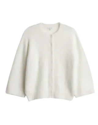 Opus - Strickjacke mit 3/4-Arm - Disille beige - Gr. - 36