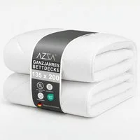 AZZA Microfaserbettdecke Einfarbig Bettdecke, Antibakteriell, Atmungsaktiv, Hautfreundlich, Hypoallergen