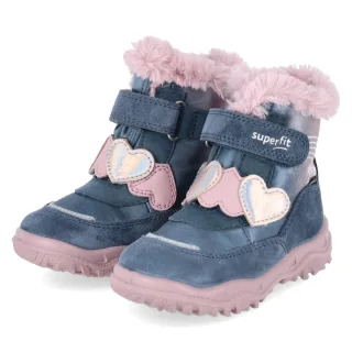 Superfit Winterstiefeletten HUSKY - Gr. 22 - Blau - Leder & Textil