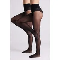 YSABEL MORA Shaping-Strumpfhose SHAPING TIGHTS BASIC COLLECTION 40 DEN (2er Pack) mit Spitzenhöschen-Optik, Shaping-Effekt