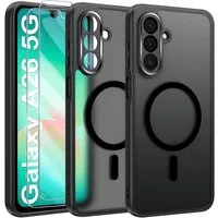 SmartUP Smartphone-Hülle + 2X Schutzglas für Samsung Galaxy A26 5G Panzerfolie MagSafe Case 9H 6,6 Zoll, MagSafe-Technologie
