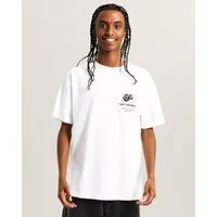 Vans T-Shirt Stacked Hi SS Tee Kurzarm, für Erwachsene, aus Baumwolle, mit Front- und Rückendruck