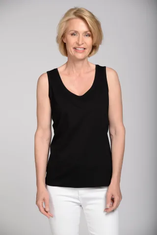 CLARINA - Ganzjahres NOS Rdh.-Top, uni 900 schwarz - Gr. - 44