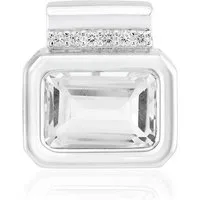 Cavill Kettenanhänger Cavill Silberanhänger 8,85 ct weißer Topas, Zirkone, Sterlingsilber (1-tlg)