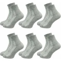 GAWILO Diabetikersocken für Damen ohne Gummibund & ohne Naht - kurze Socke (6 Paar) Breiter Piquet-Strick am Komfortbund, Venensocke aus weicher Baumwolle