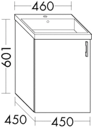 Burgbad WTU.-Schr. Sys30 PG1 Aqua 601x450x450 Nussbaum Dekor Smartline, WYSV045LF6330 WYSV045LF6330