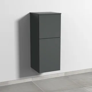 Sanipa 3way Mittelschrank mit 1 Tür und 1 Auszug, Anthrazit-Matt, SM12722 SM12722