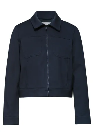 Street One - Jacke mit Zipper und Brusttaschen shadowed navy - Gr. - 44