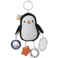 vertbaudet Greifspielzeug Activity-Spielzeug PINGUIN für Babys, weiches Samtmaterial, Befestigungsring