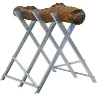 TRUTZHOLM Sägebock Holzsägebock klappbar 82x80x77 cm Stahl verzinkt 150 kg Traglast, angenehmes Arbeiten,stufenlose Verstellung,verzinkte Metallprofile
