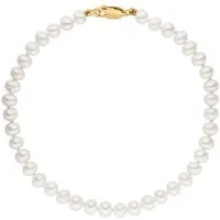 Firetti Perlenarmband Schmuck Geschenk Gold 375 Armschmuck Armkette Perle, Made in Germany - mit Süßwasserzuchtperle