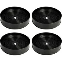 Trade-Shop Aktivkohlefilter 4x passend für Oranier 4 GL 60, 4 GL 90, 5EL-60, 5EL-90, 863160, Zubehör für Oranier KSC 700, 920895 - Ersatzteile für Dunstabzugshauben, Durchmesser: ca. 17 cm / Höhe: ca. 3,4 cm / Form: rund