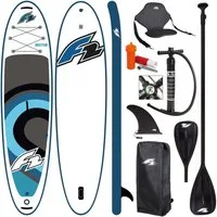 F2 SUP-Board F2 Set Stand Up Paddle Board Sector SMU Blau 10,5 + Kajak Zubehör, Stand up paddle board