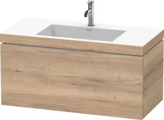 Duravit L-Cube Waschtisch-Set cbonded wandhängend 1000x480x500 Ei Marmoriert LC6918O5555