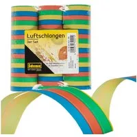 Idena Luftschlange Idena 8274021 - Luftschlangen, 3 Rollen, Mehrfarbig, aus Papier, Dekor