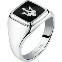 MASERATI Fingerring Maserati Herren-Herrenring Edelstahl, Emaille