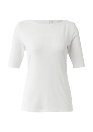 comma - T-Shirt weiß - Gr. - 42