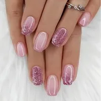 LuxusKollektion Kunstfingernägel Presson Nagelset 24-teilig selbstklebend weiches Gel natürlicher Look