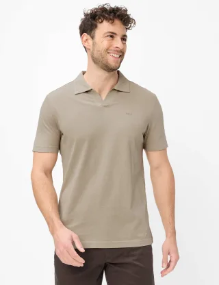 Brax Herren Polo Style PAZ light khaki Grün Khaki, grün - khaki, Gr. 5XL