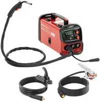 Stamos Welding Group Elektroschweißgerät MIG MAG Schweißgerät 160 A Schutzgas WIG Liftarc MMA Flux E-Hand