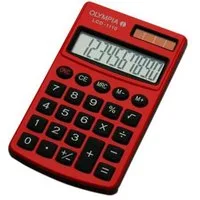 OLYMPIA OFFICE Taschenrechner LCD 1110, Metallgehäuse 10-stelliges Display Batterie und Solarbetrieb